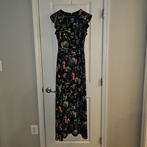 Floral Navy Maxi Dress